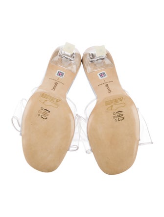 Larroude PVC Bow Accents Slides