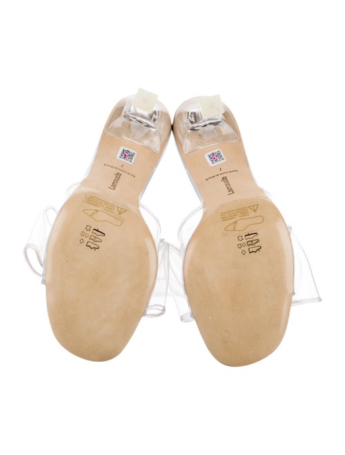 Larroude PVC Bow Accents Slides