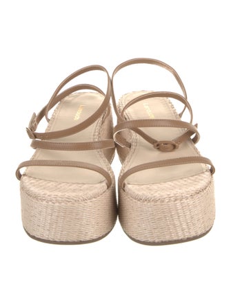 Larroude Raffia Espadrilles