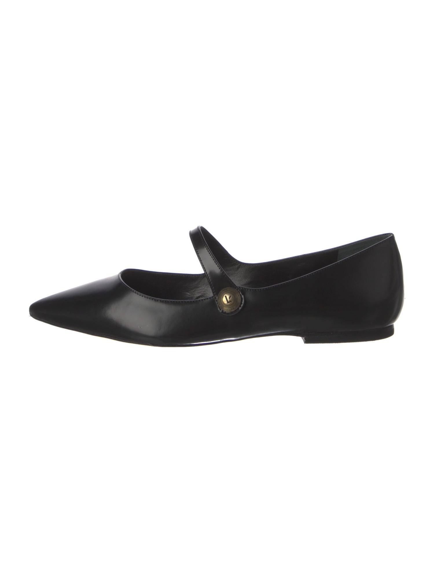 Larroude Leather Mary Jane Flats