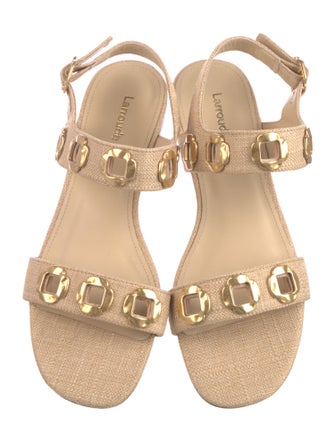 Larroude Canvas Slides