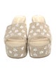 Larroude Canvas Floral Print Slides