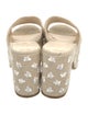 Larroude Canvas Floral Print Slides