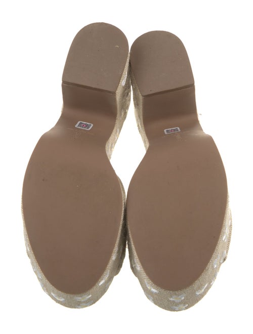 Larroude Canvas Floral Print Slides