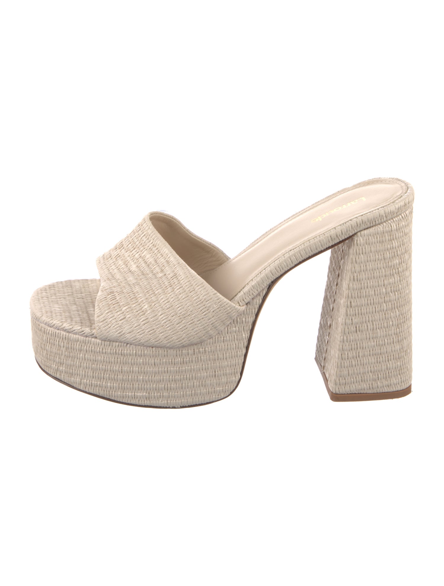 Larroude Straw Mules