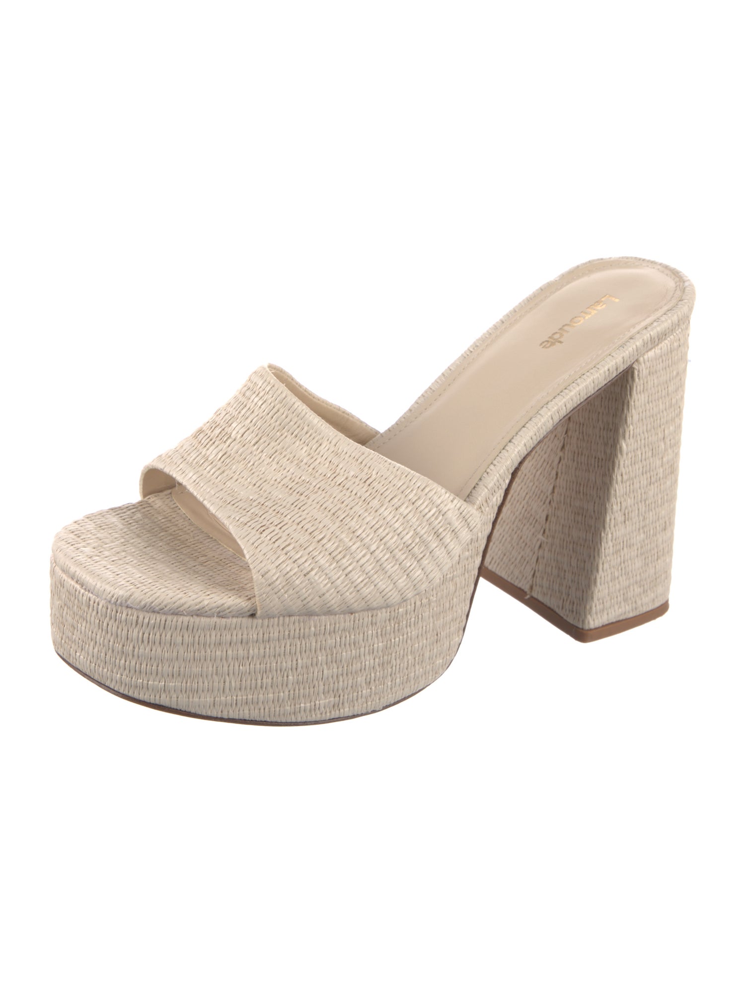 Larroude Straw Mules