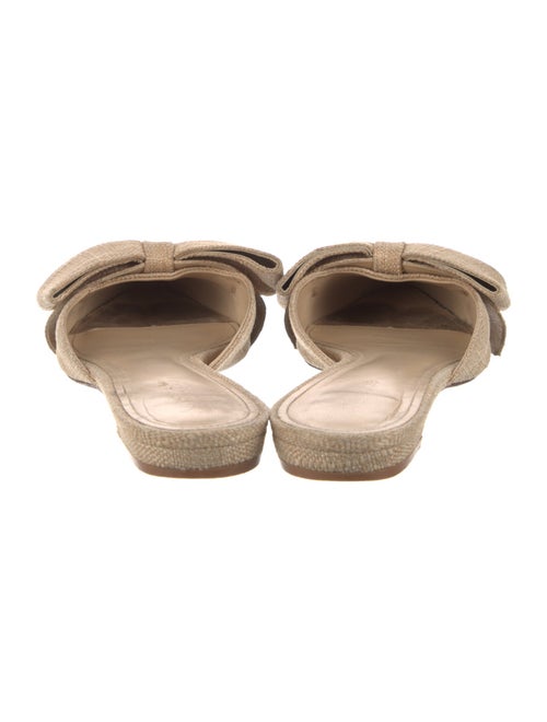 Larroude Ruffle Embellishment Slides