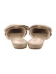 Larroude Ruffle Embellishment Slides