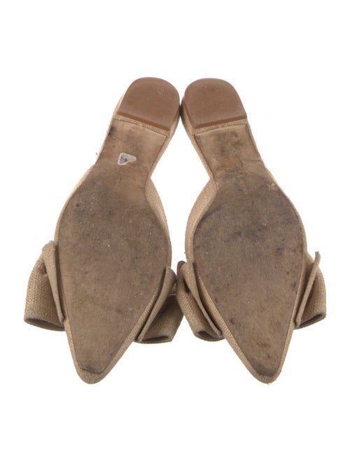 Larroude Ruffle Embellishment Slides