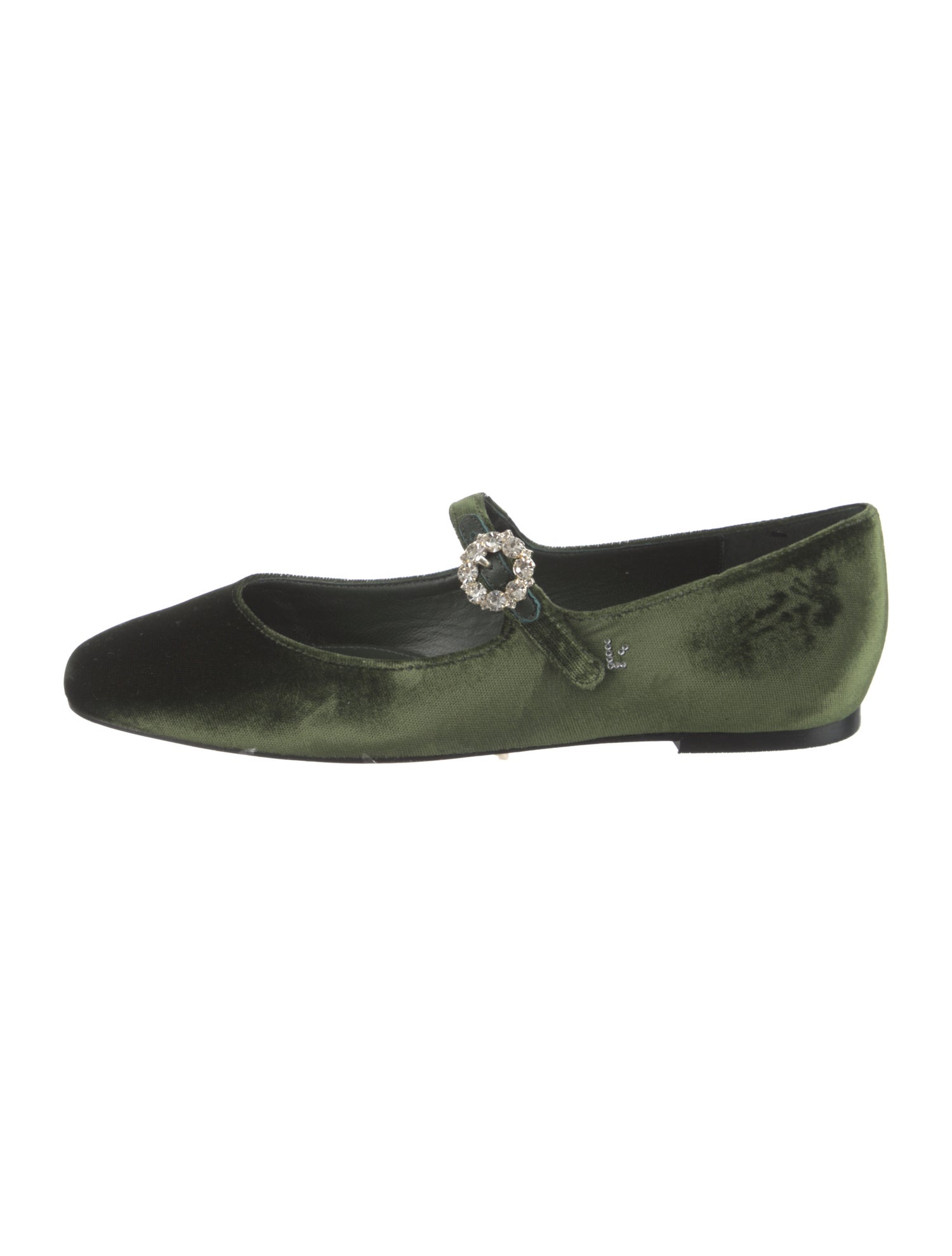 Larroude Velvet Mary Jane Flats w/ Tags