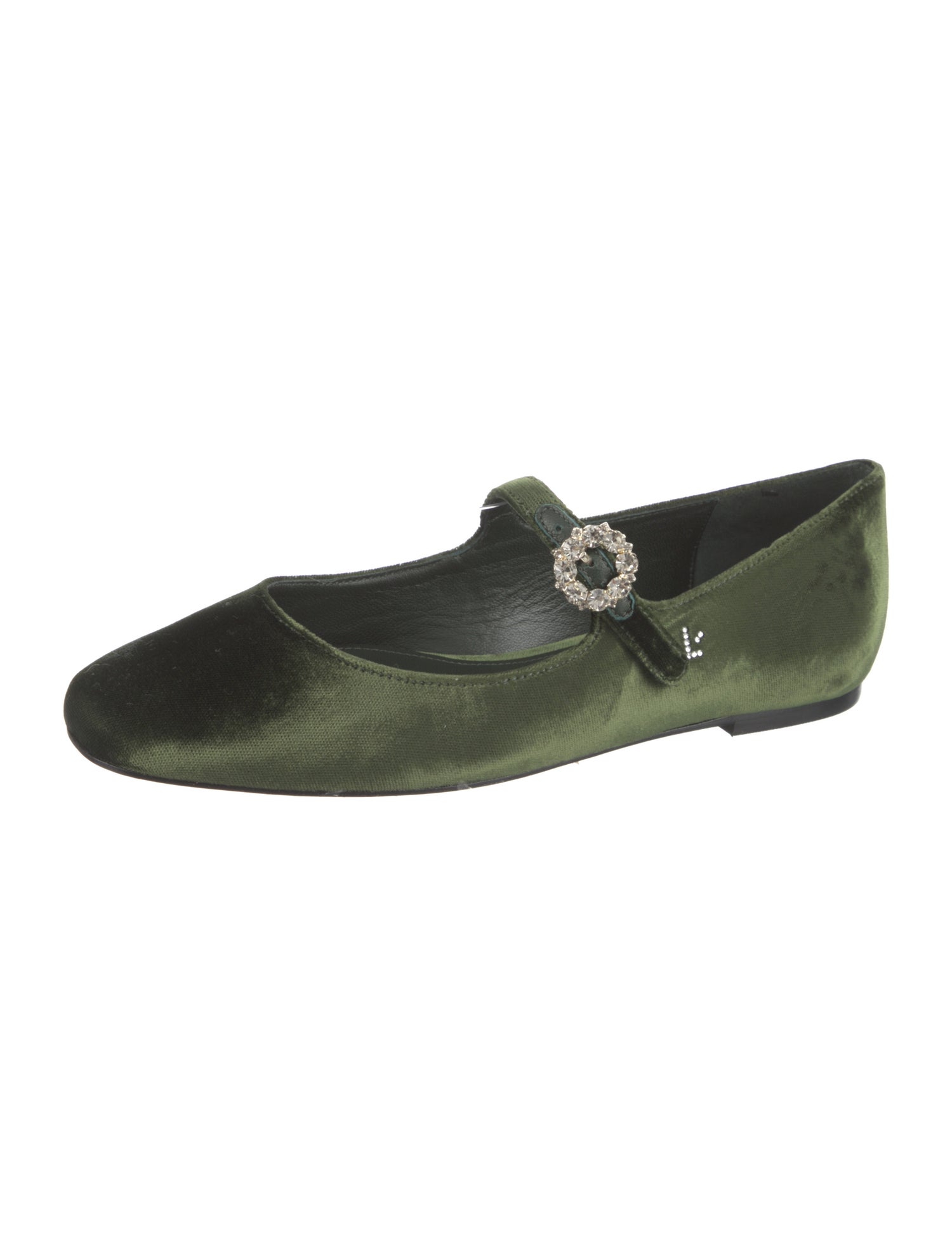 Larroude Velvet Mary Jane Flats w/ Tags