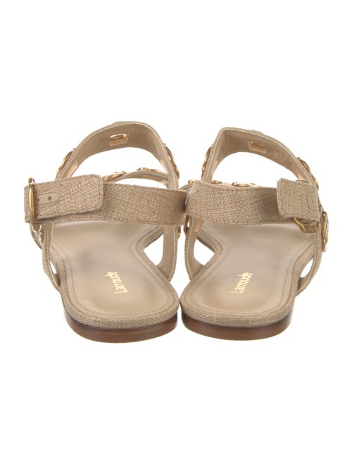 Larroude Canvas Slingback Flats