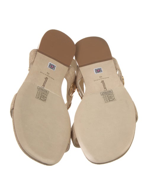 Larroude Canvas Slingback Flats