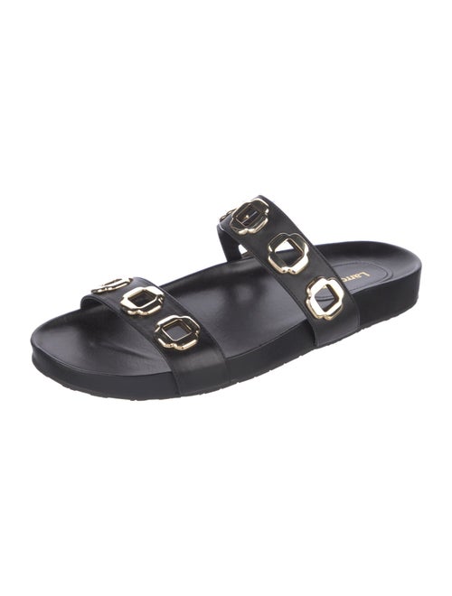 Larroude Leather Slides