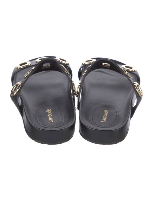 Larroude Leather Slides