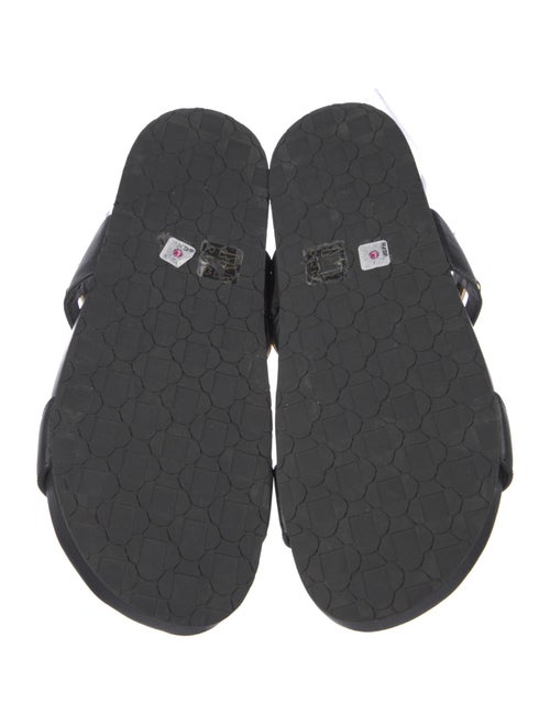 Larroude Leather Slides