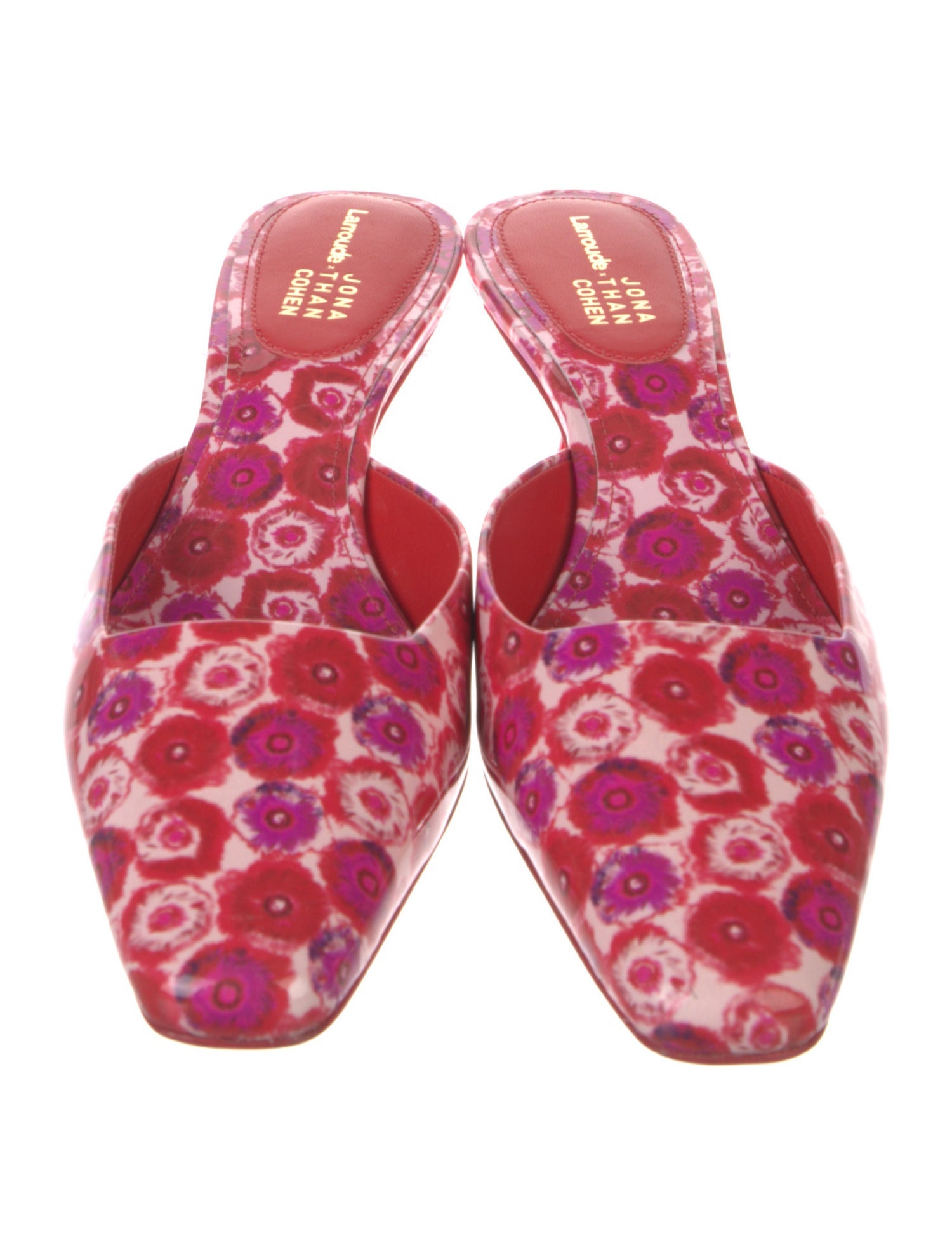 Larroude x Jonathan Cohen Patent Leather Mules