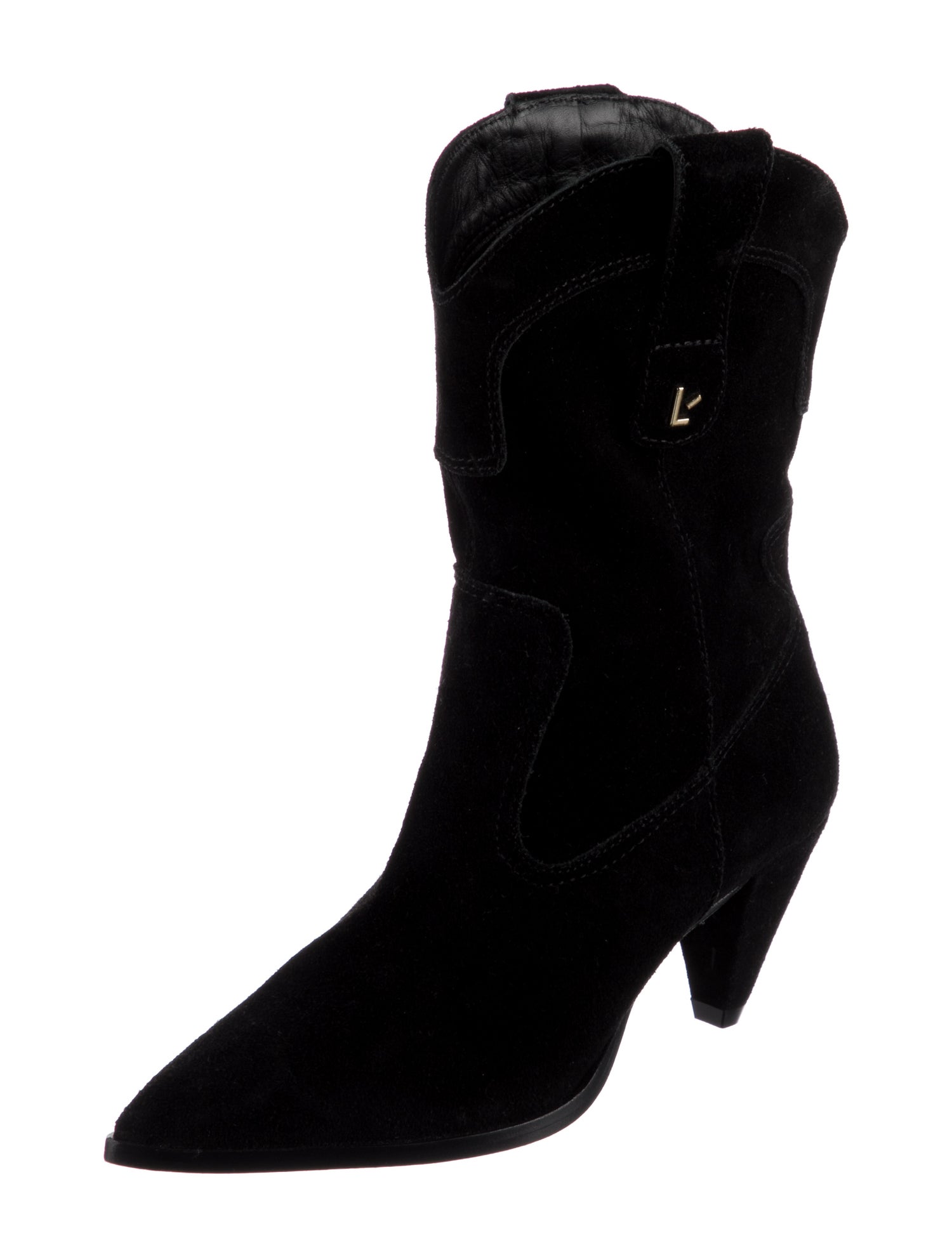 Larroude Suede Western Boots