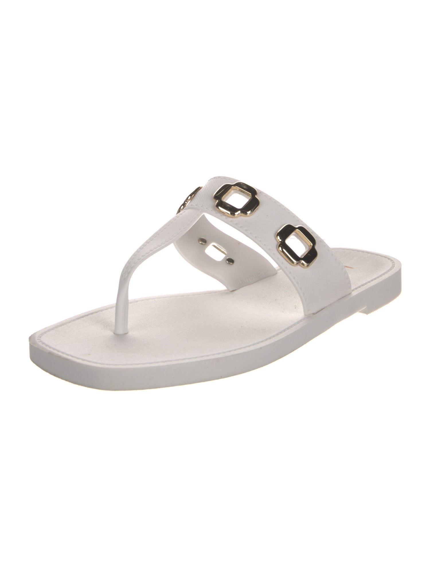 Larroude Rubber Flip Flops