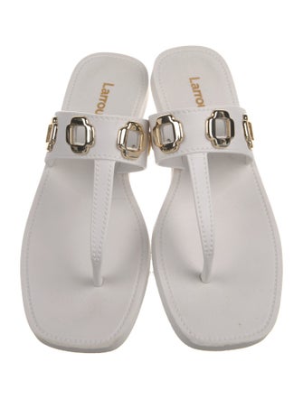 Larroude Rubber Flip Flops