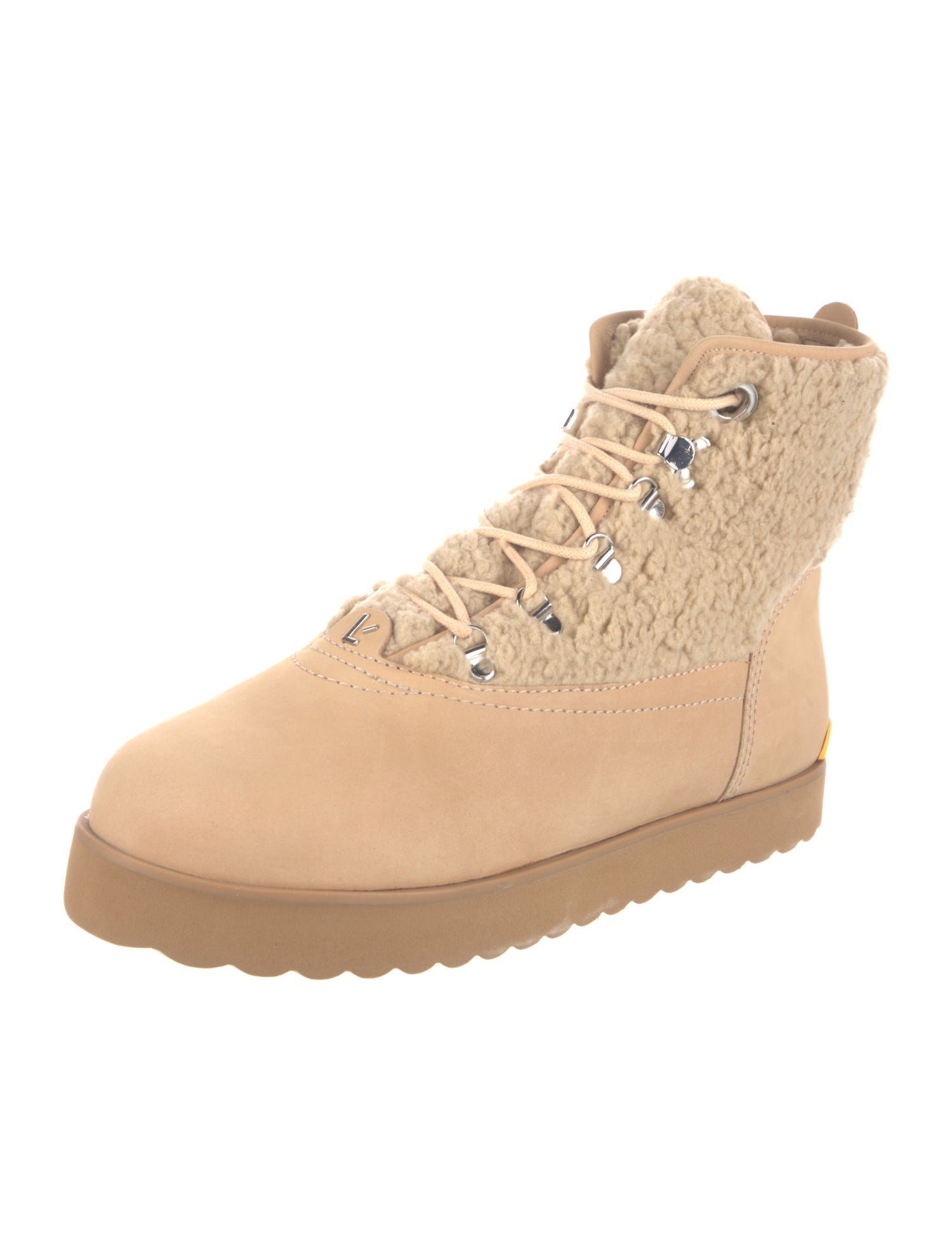 Larroude Leather Lace-Up Boots