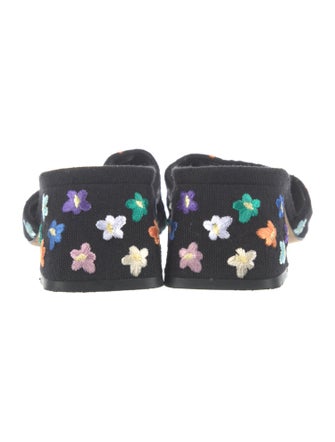 Larroude Floral Print Slides