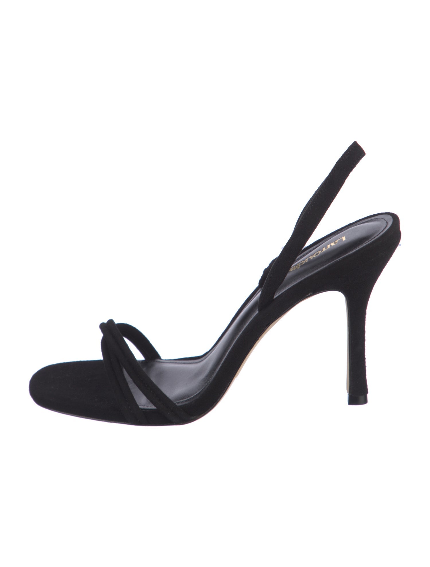 Larroude Suede Slingback Sandals