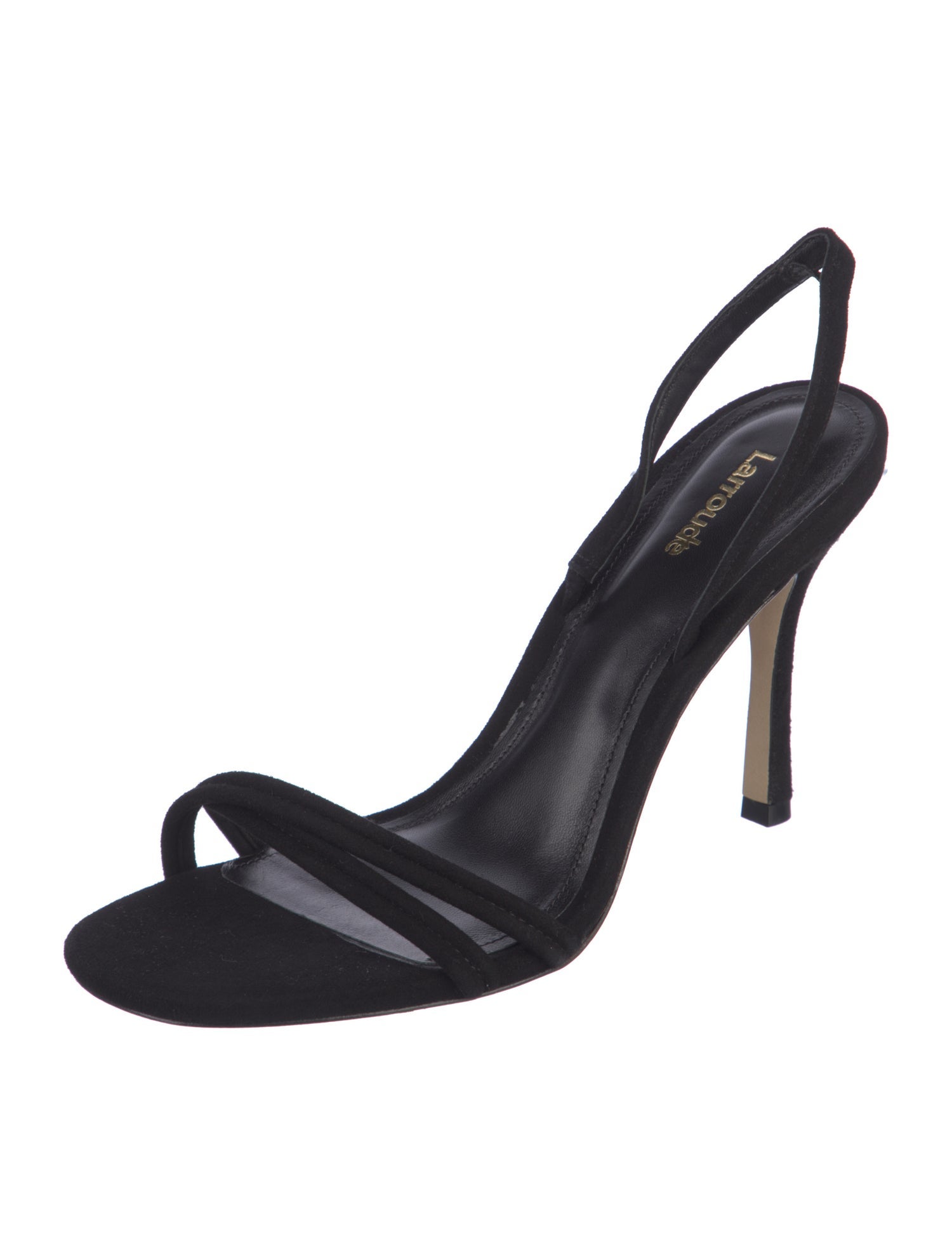 Larroude Suede Slingback Sandals