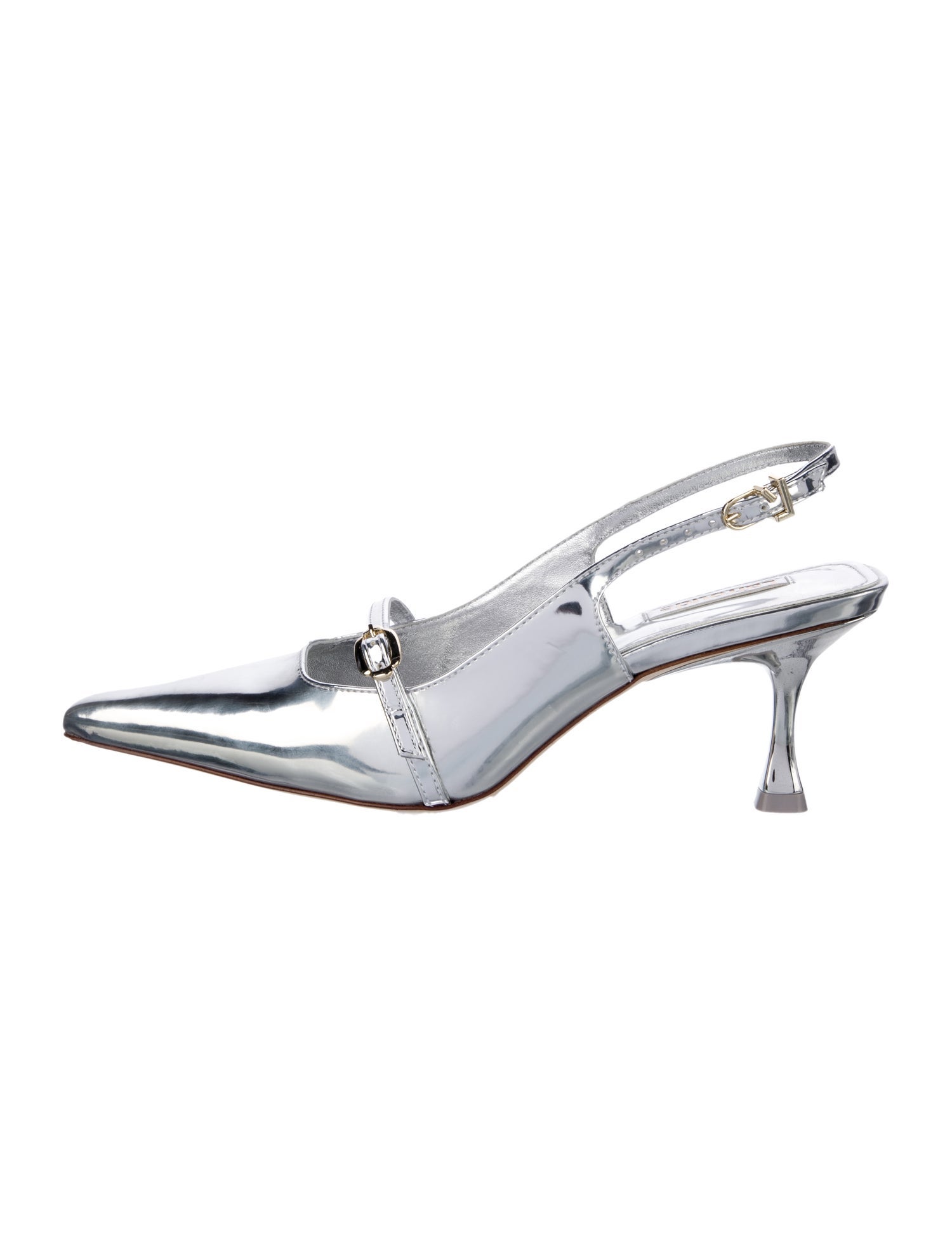 Larroude Patent Leather Slingback Pumps