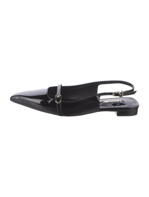 Larroude Patent Leather Slingback Flats
