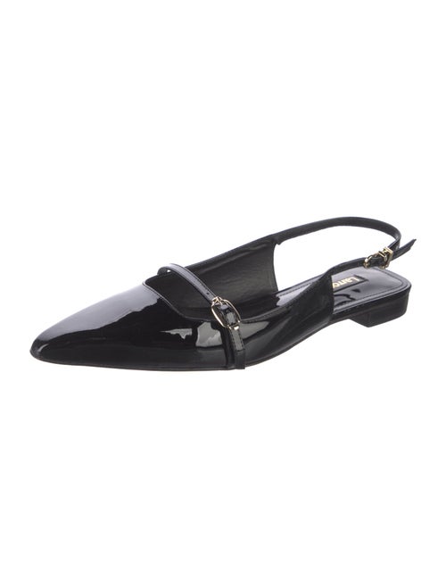 Larroude Patent Leather Slingback Flats