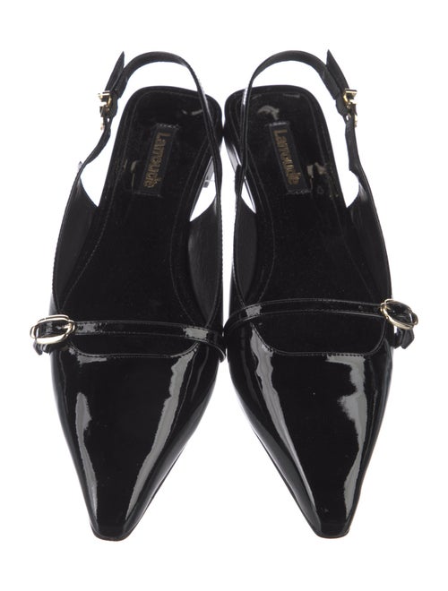 Larroude Patent Leather Slingback Flats