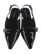 Larroude Patent Leather Slingback Flats