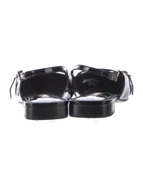 Larroude Patent Leather Slingback Flats