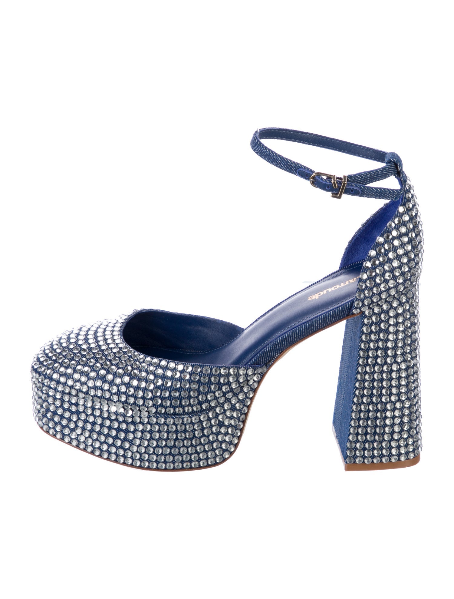 Larroude Crystal Crystal Embellishments D'Orsay Pumps