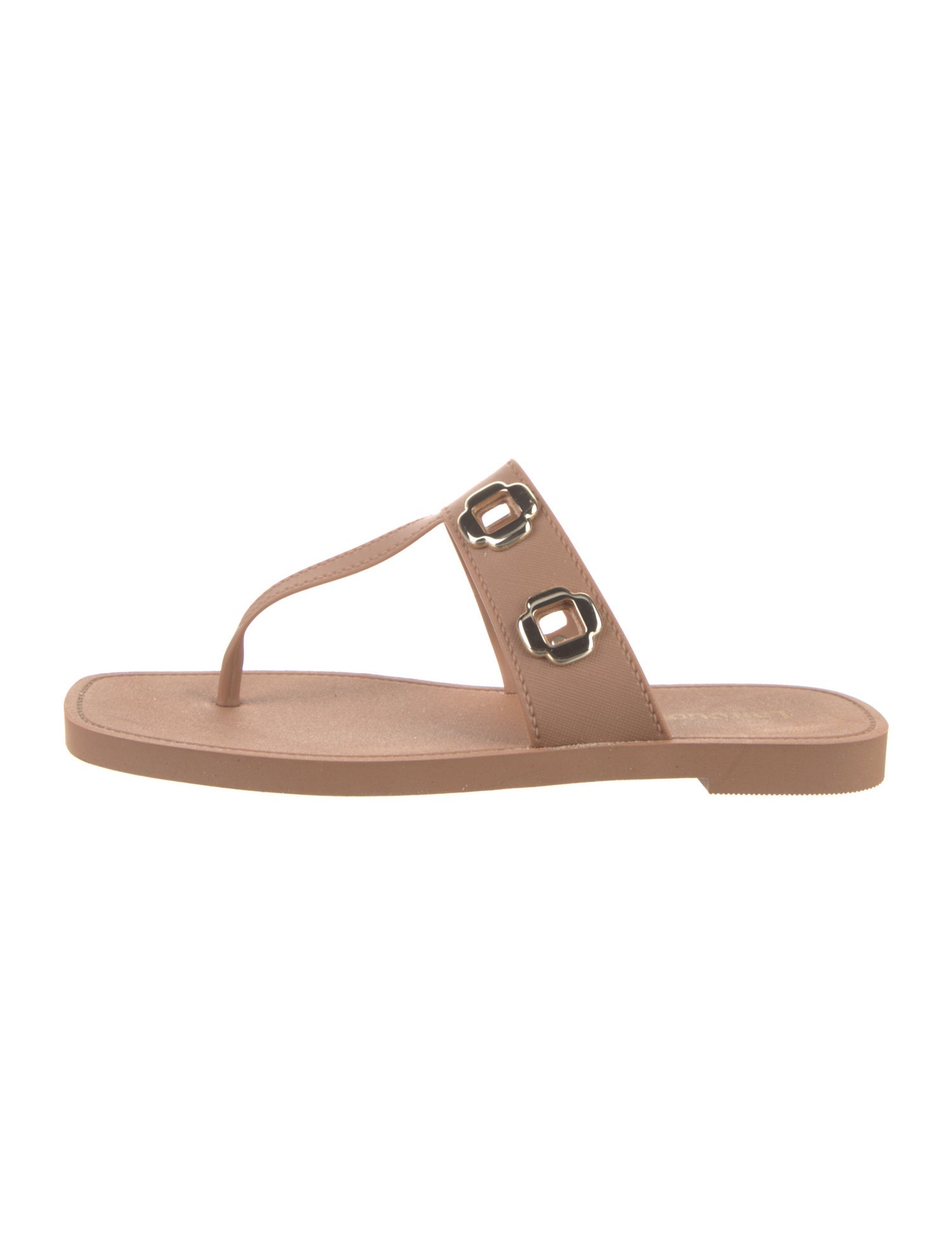 Larroude Leather Flip Flops