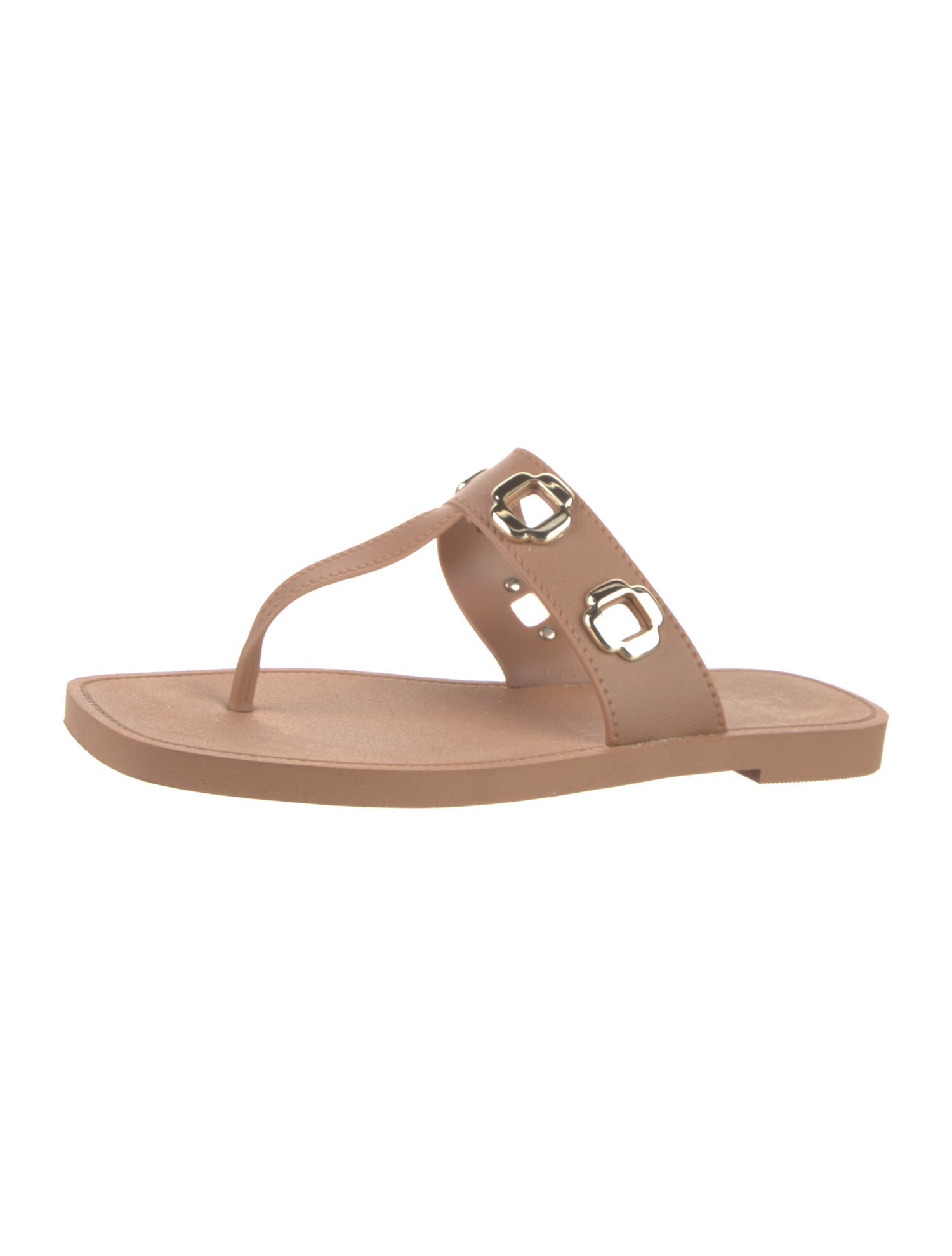 Larroude Leather Flip Flops