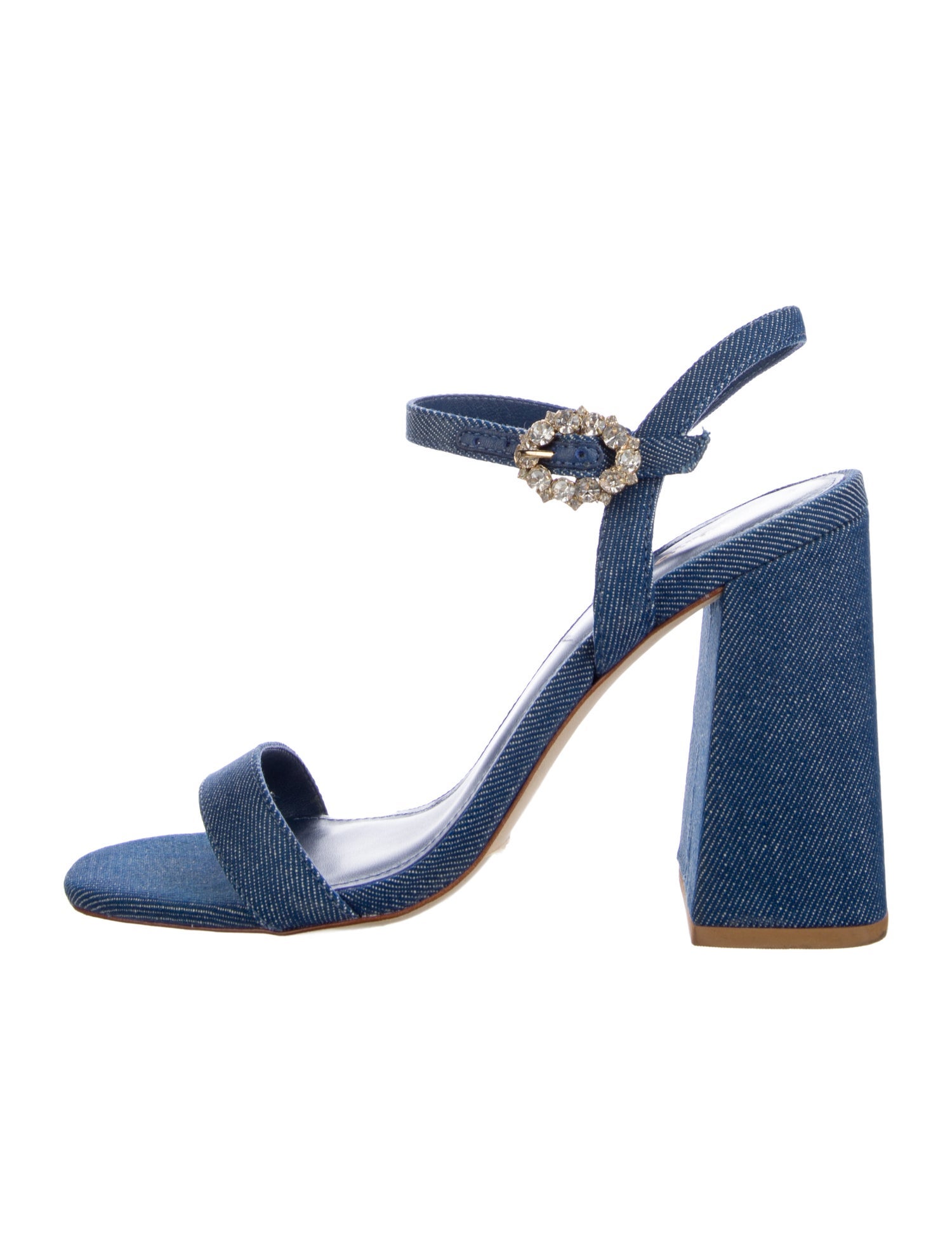 Larroude Denim Sandals