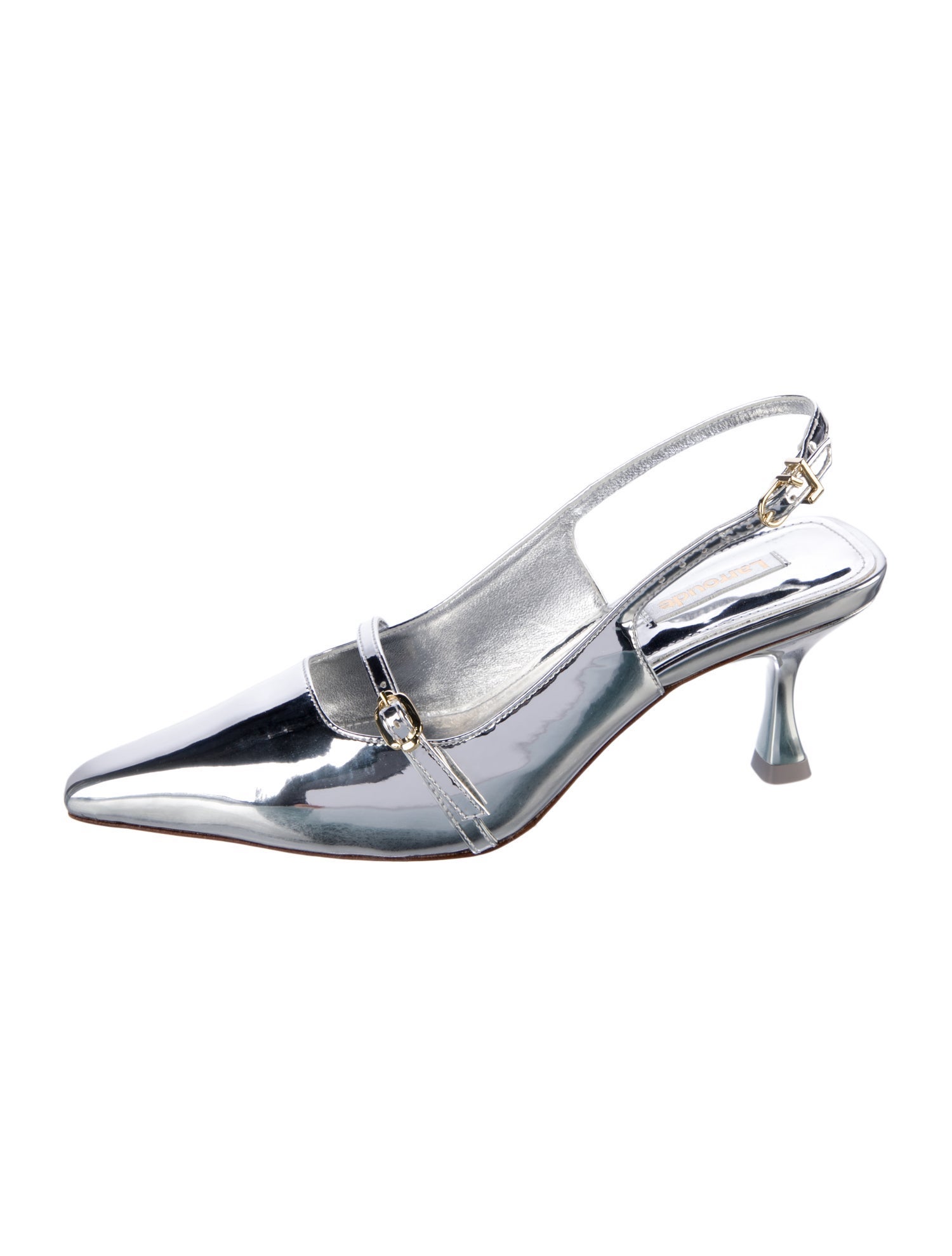 Larroude Patent Leather Slingback Pumps