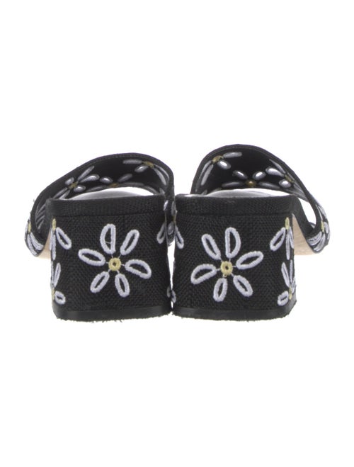 Larroude Canvas Floral Print Slides