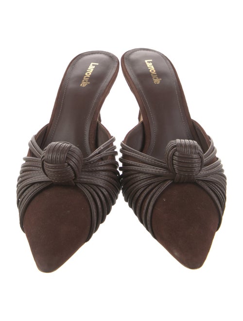 Larroude Suede Mules
