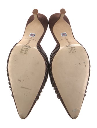 Larroude Suede Mules