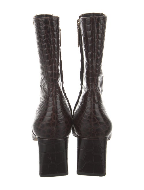 Larroude Crocodile Boots
