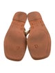 Larroude Leather Eyelet Trim Flip Flops