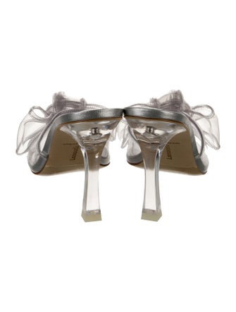 Larroude PVC Bow Accents Slides