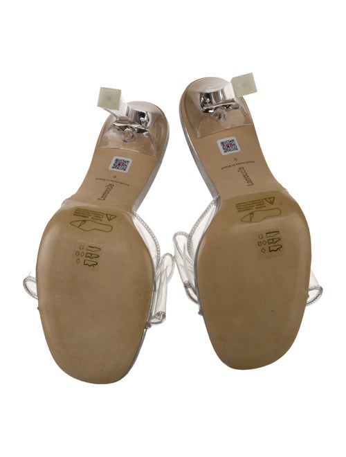 Larroude PVC Bow Accents Slides