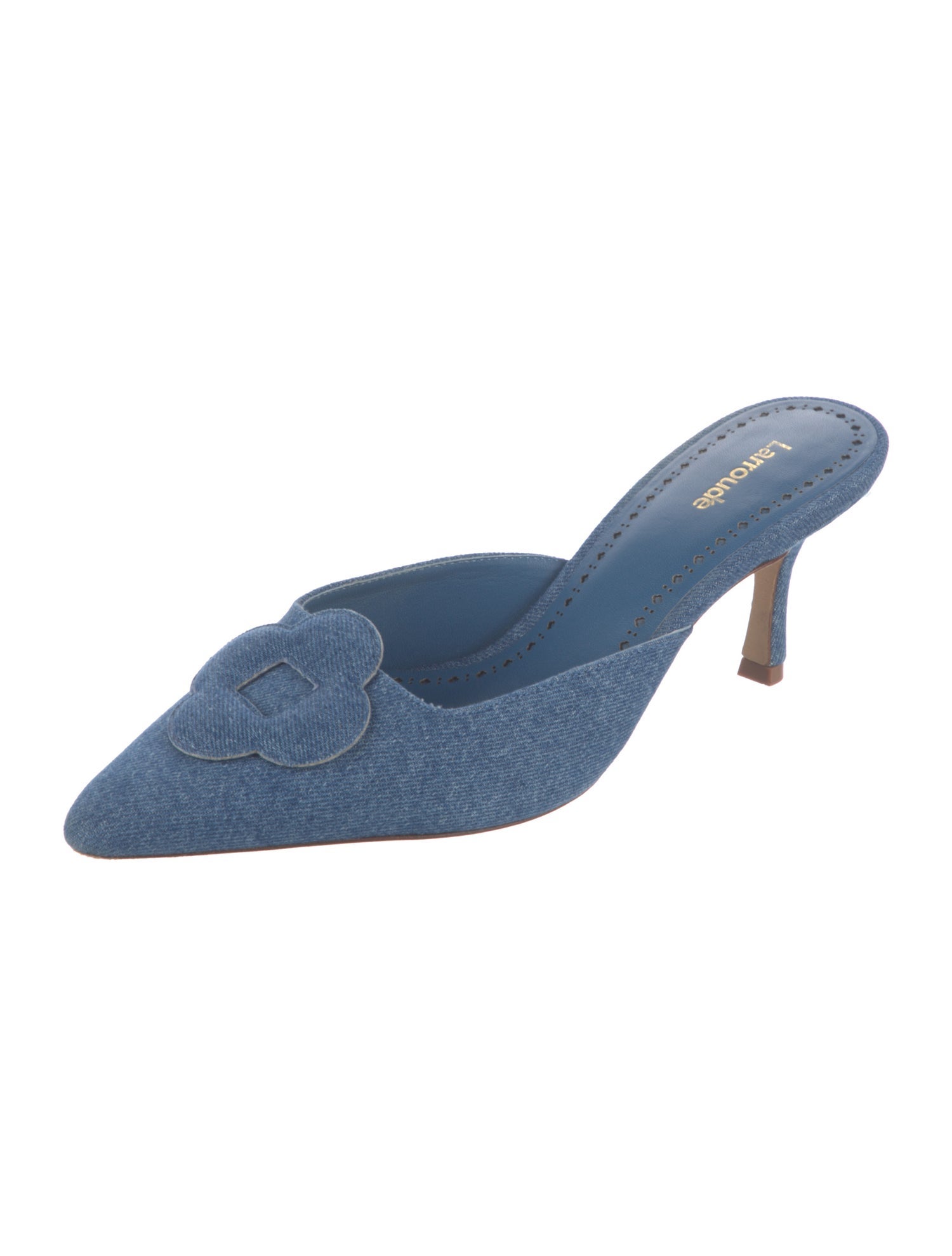 Larroude Denim Mules