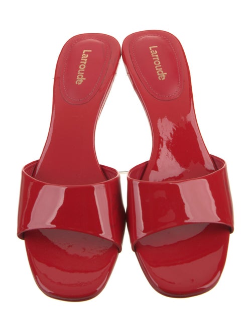 Larroude Patent Leather Slides