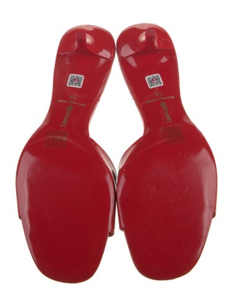 Larroude Patent Leather Slides