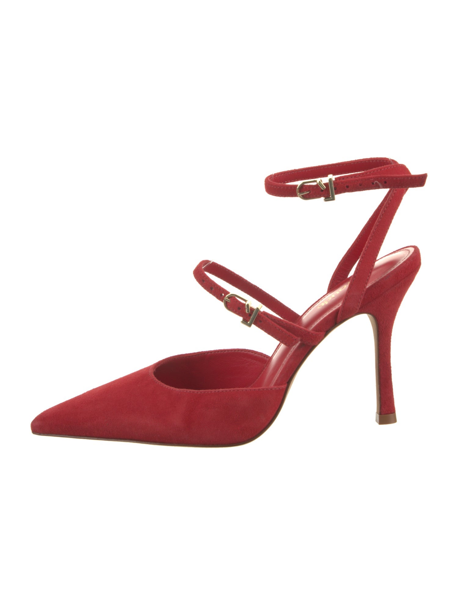 Larroude Suede Slingback Pumps